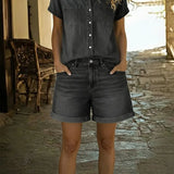 Stefania | Denim Komoda Set s Krátkym Strihom