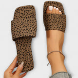 Elisabete - Leopardí vzor ploché mokasíny