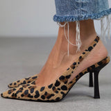 Liorina - Khaki lodičky s leopardím vzorom a špicatou špičkou" could be rephrased as: 

"Liorina - Khaki high heels with leopard print and pointed toe