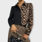 Valentina - Elegantná leopardia blúzka