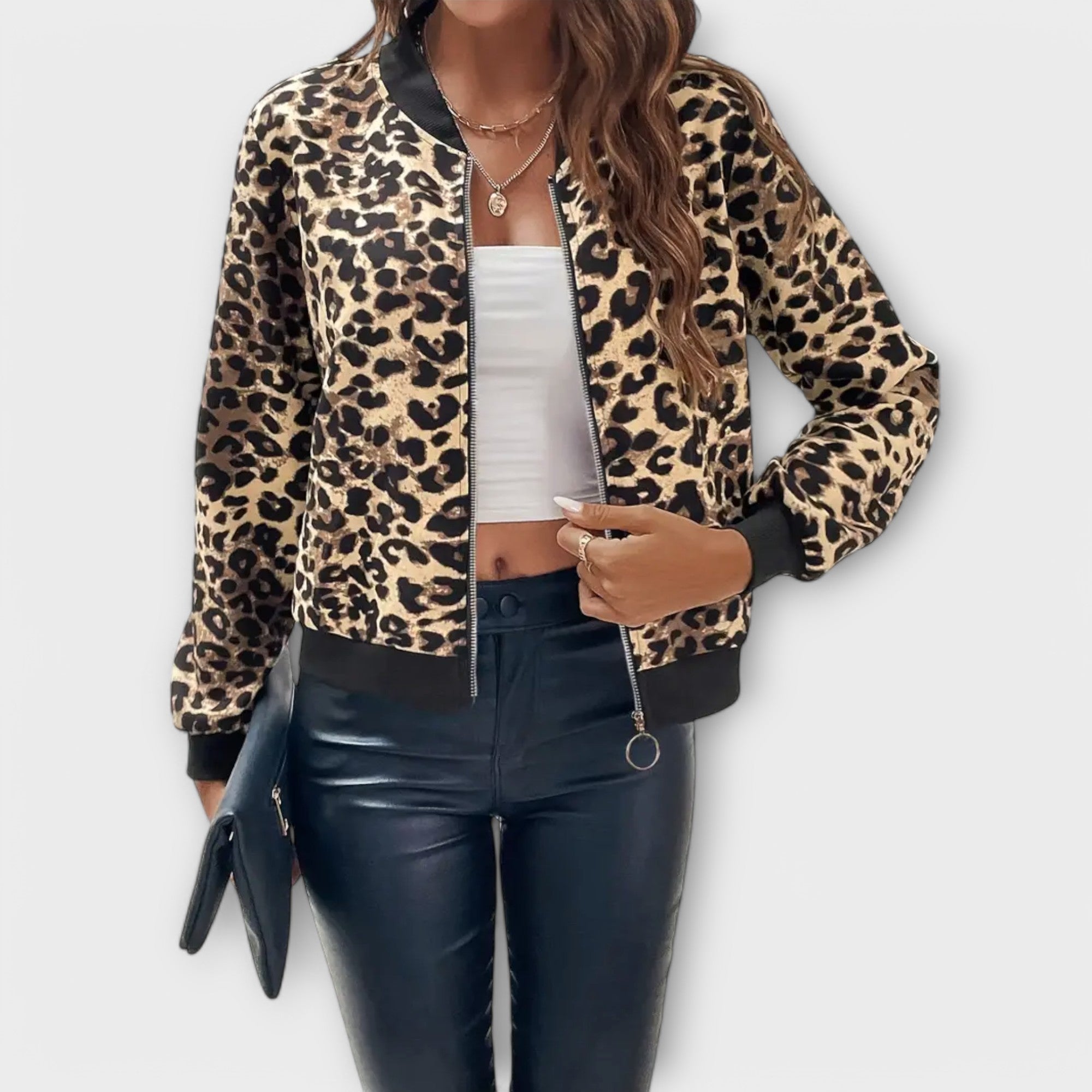 Raquel - Elegantný leopardí plášť