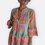 Madalena - Boho šaty s vrstveným designem