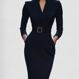 Iara - Elegantné čierne priliehavé šaty